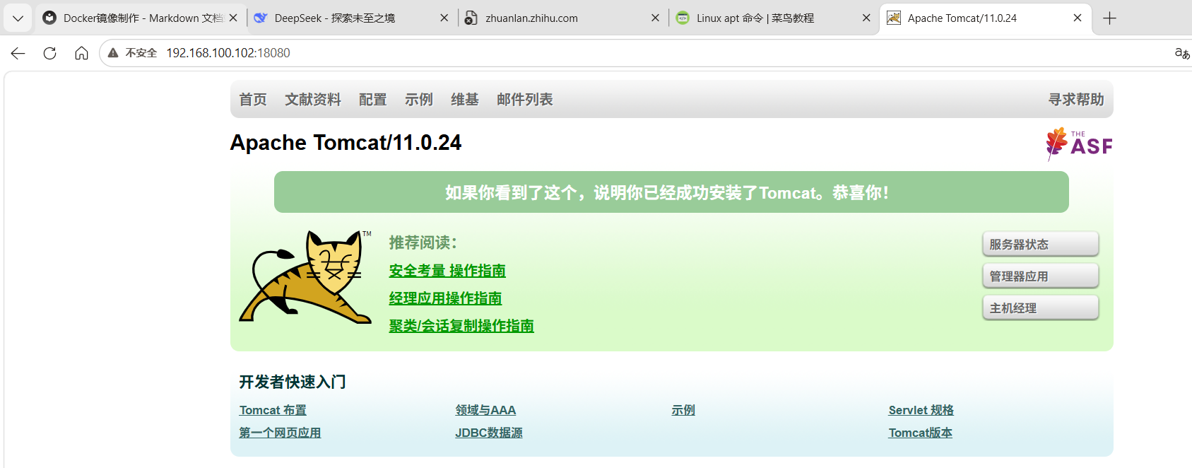 我的tomcat成品截图